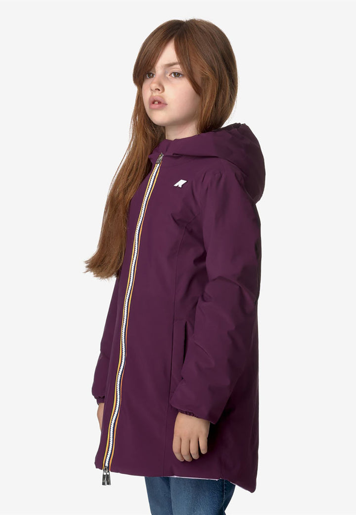 Giubbotto K-WAY da BAMBINA - Violet Dk Purple