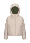 K-WAY Jacket for CHILDREN - Green Cypress - Beige