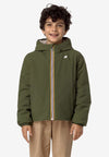 K-WAY Jacket for CHILDREN - Green Cypress - Beige