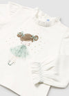 T-shirt MAYORAL da BAMBINA - Ecrù-giada