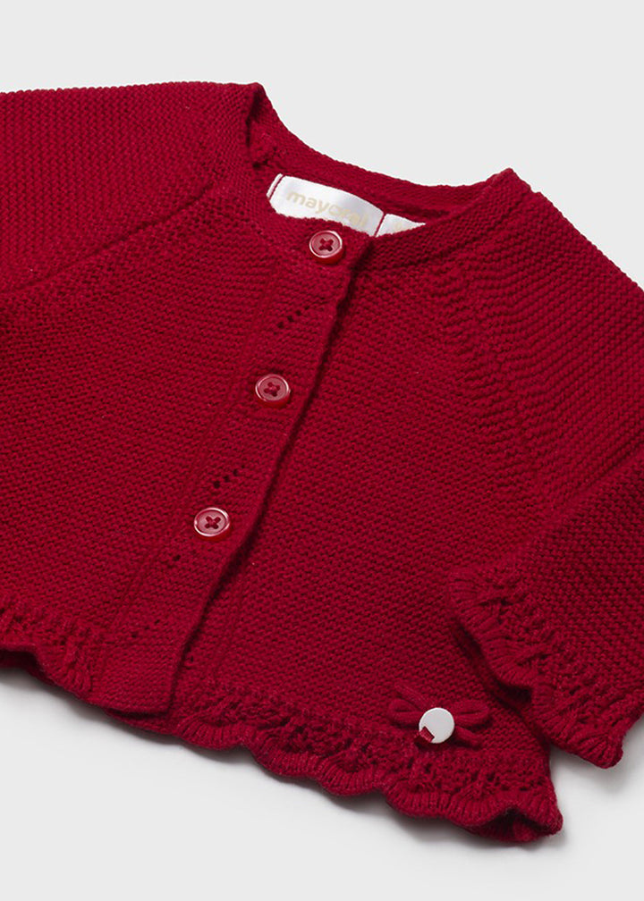 MAYORAL NEWBORN Cardigan for BABY GIRL - Red