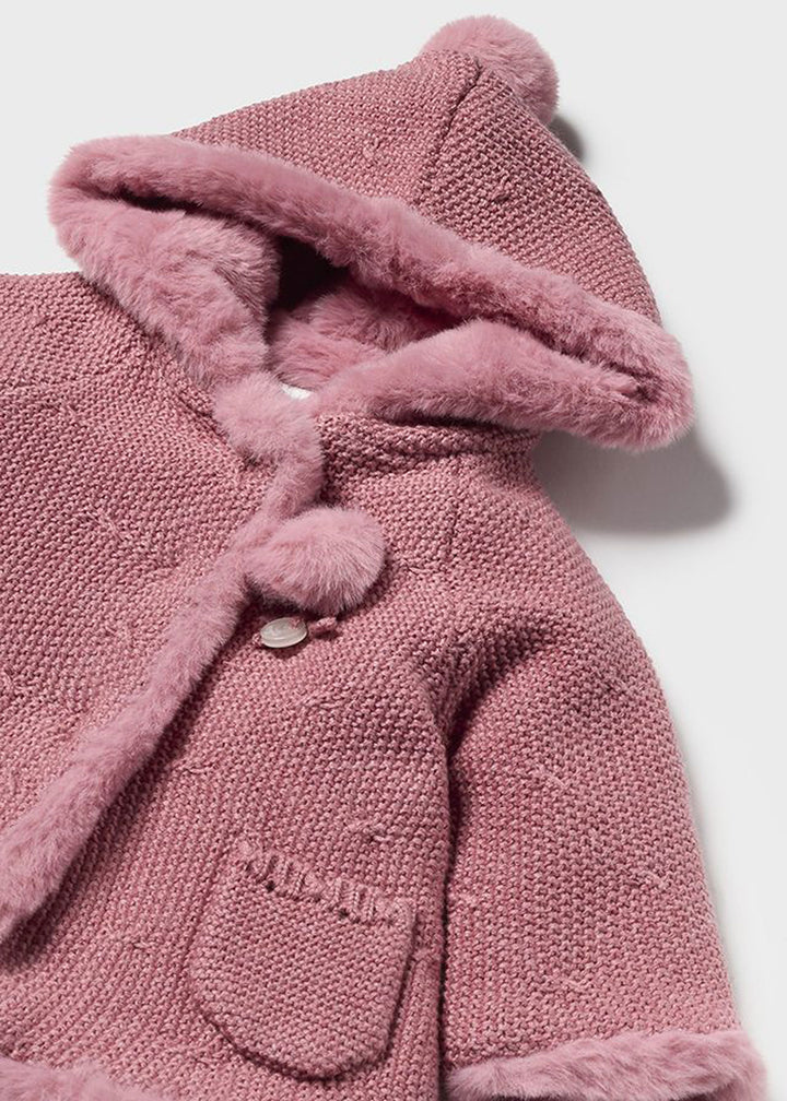 MAYORAL NEWBORN Cardigan for BABY GIRL - Mid rose v