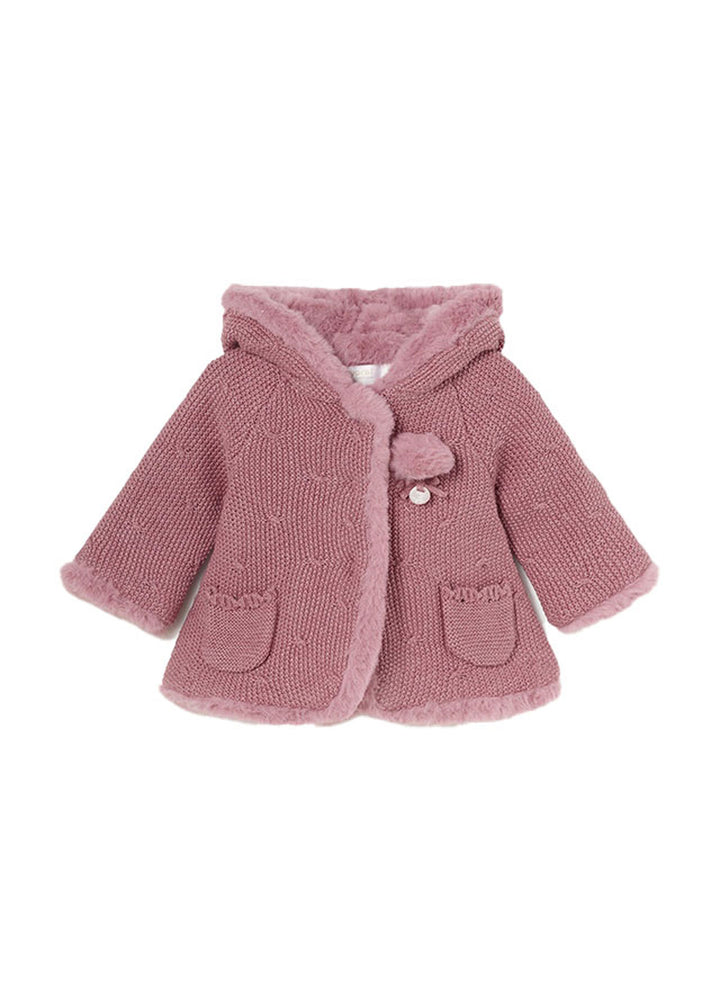 MAYORAL NEWBORN Cardigan for BABY GIRL - Mid rose v