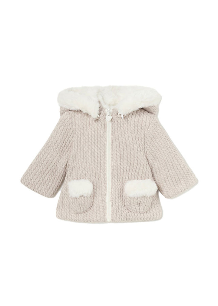 MAYORAL NEWBORN Cardigan for BABY GIRL - Walnut vigor