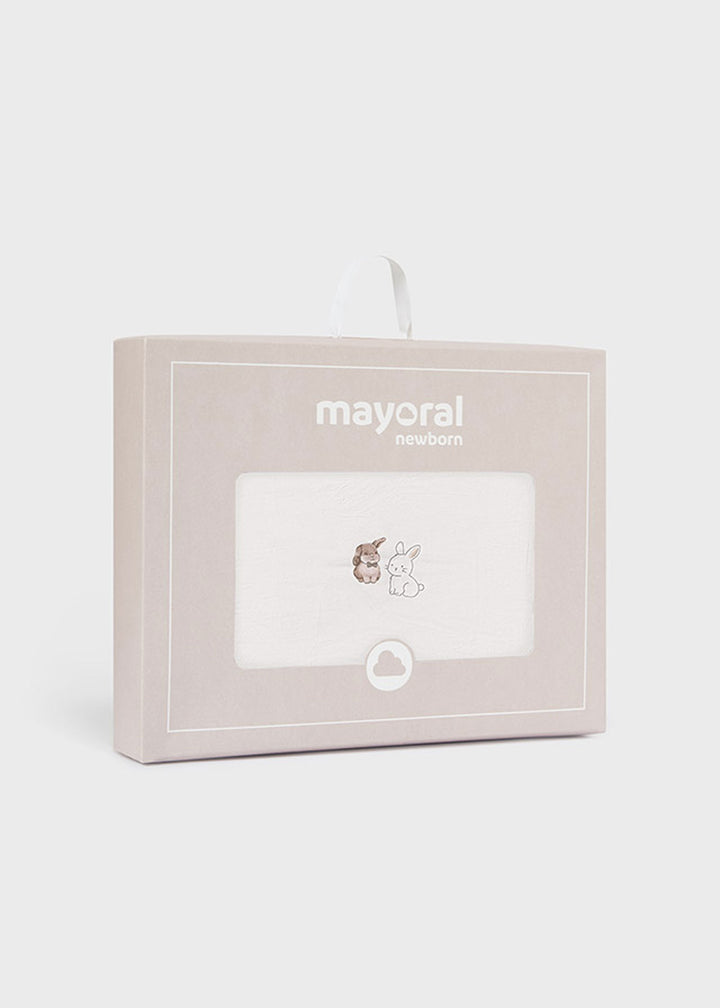 MAYORAL NEWBORN Blanket for NEWBORNS - Walnut vigor