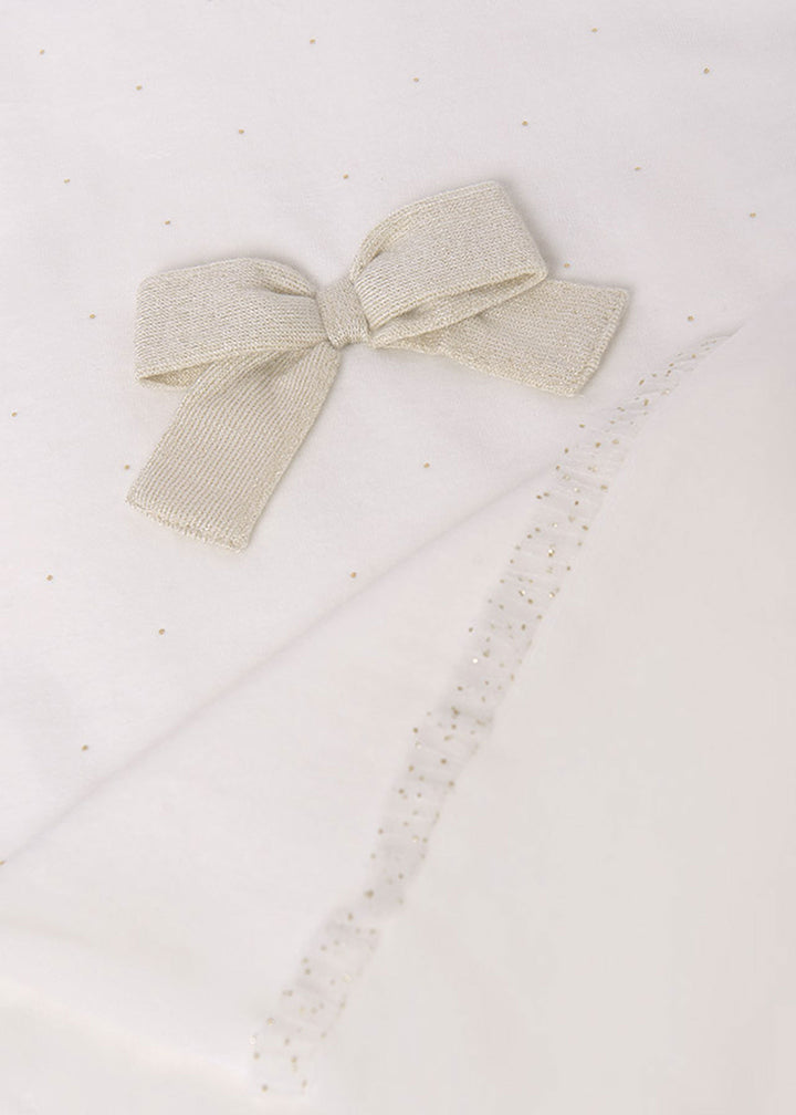 MAYORAL NEWBORN Blanket for NEWBORNS - Ecru