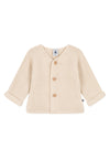 PETIT BATEAU cardigan for NEWBORNS - AVALANCHE
