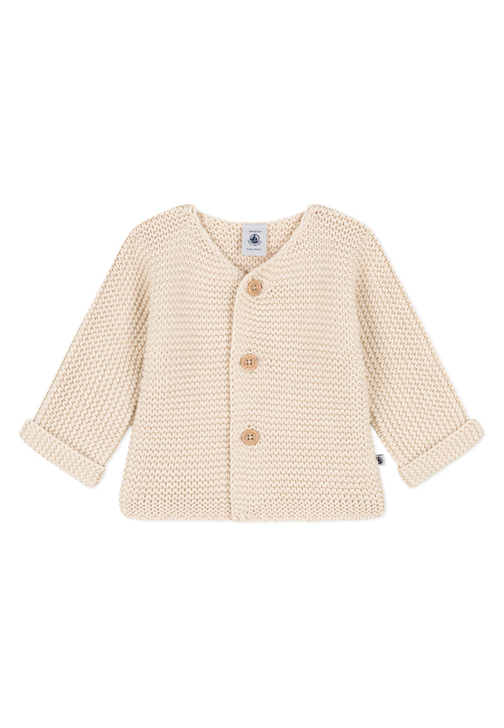 PETIT BATEAU cardigan for NEWBORNS - AVALANCHE