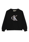 CALVIN KLEIN JEANS Felpa CALVIN KLEIN JEANS da BAMBINA - Ck Black
