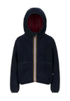 K-WAY Giubbotto K-WAY da BAMBINO - BLUE DEPTH - RED SYRAH