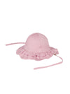 Reversible baby hat pink
