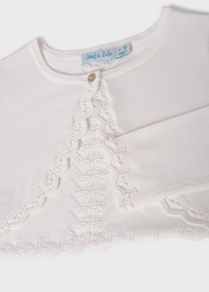 ABEL AND LULA Baby Girl's Shrug - Cream