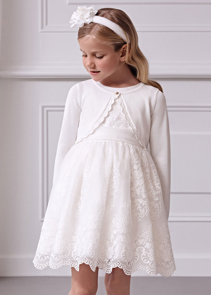 ABEL AND LULA Baby Girl's Shrug - Cream