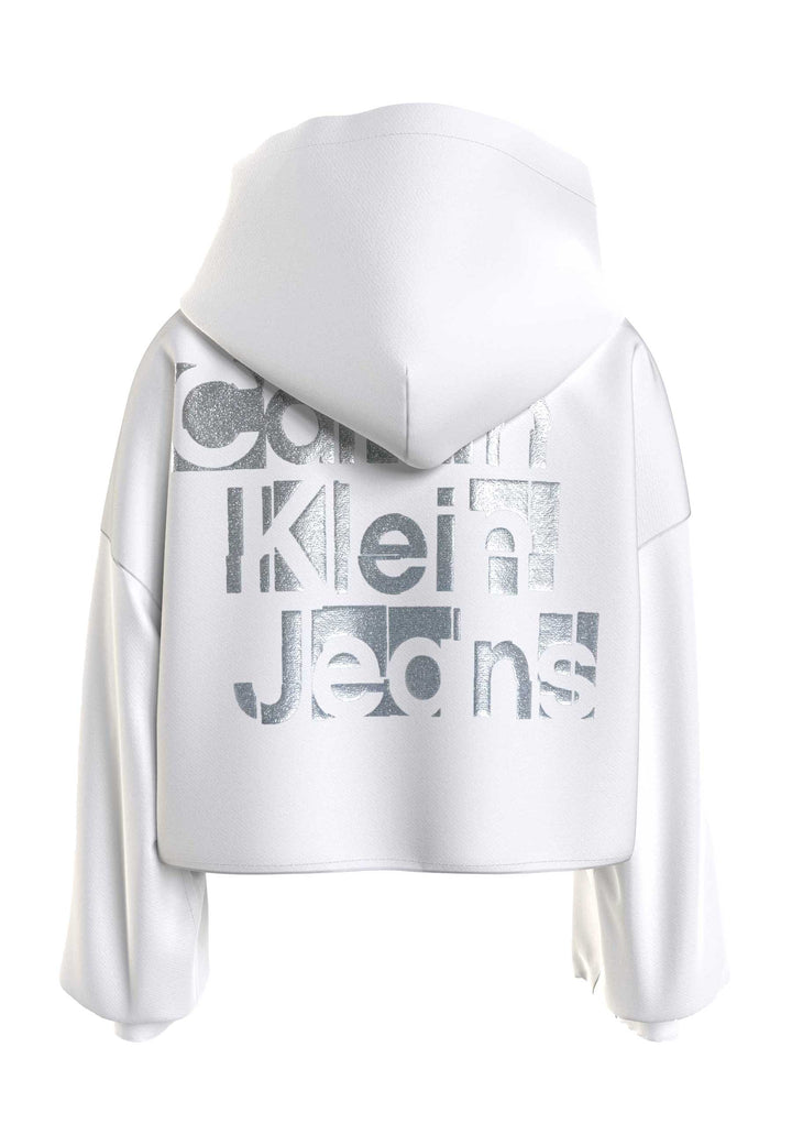 Felpa CALVIN KLEIN JEANS da BAMBINA - Bright White