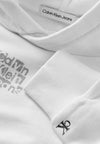 Felpa CALVIN KLEIN JEANS da BAMBINA - Bright White
