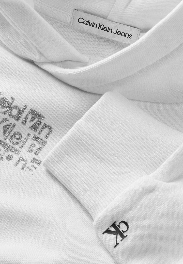 Felpa CALVIN KLEIN JEANS da BAMBINA - Bright White
