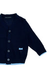 Cardigan DANIELE ALESSANDRINI da BAMBINO - NAVY