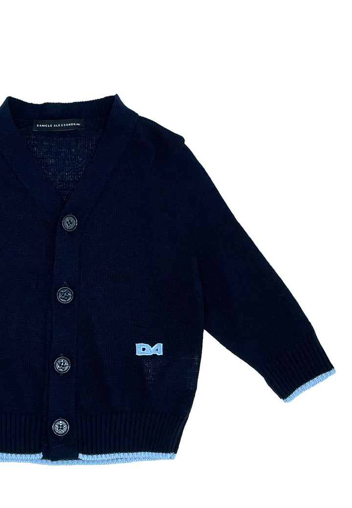 Cardigan DANIELE ALESSANDRINI da BAMBINO - NAVY