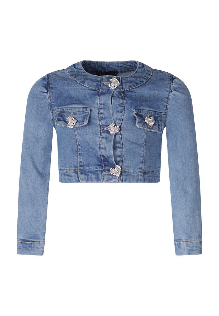 Giubbotto FUN & FUN da BAMBINA - Blu denim