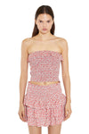 Gonna GLAMOROUS da DONNA - WHITE RED TULIP