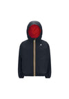 Giubbotto K-WAY da BAMBINO - Blue Depth - Red