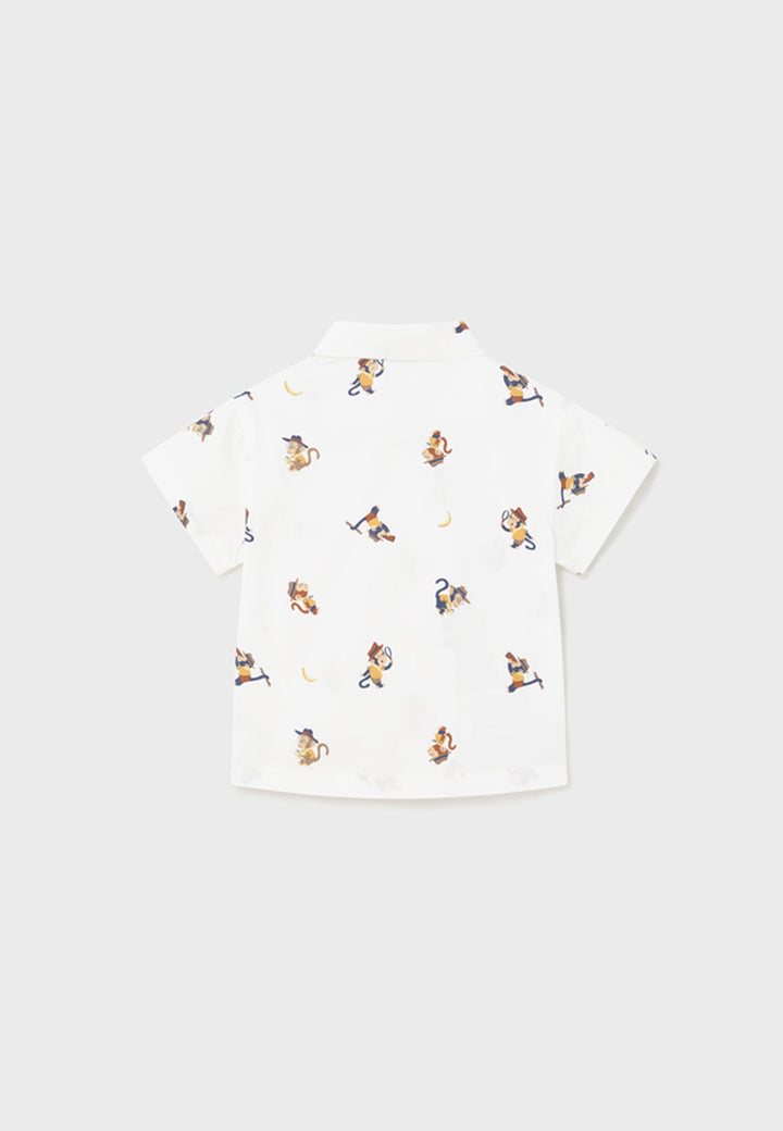 MAYORAL Shirt for CHILDREN - White/banana