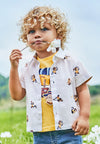 MAYORAL Shirt for CHILDREN - White/banana