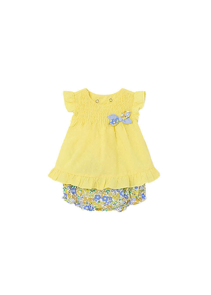 MAYORAL NEWBORN Baby Girl Set - Yellow