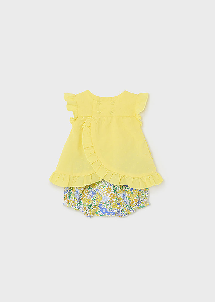 MAYORAL NEWBORN Baby Girl Set - Yellow