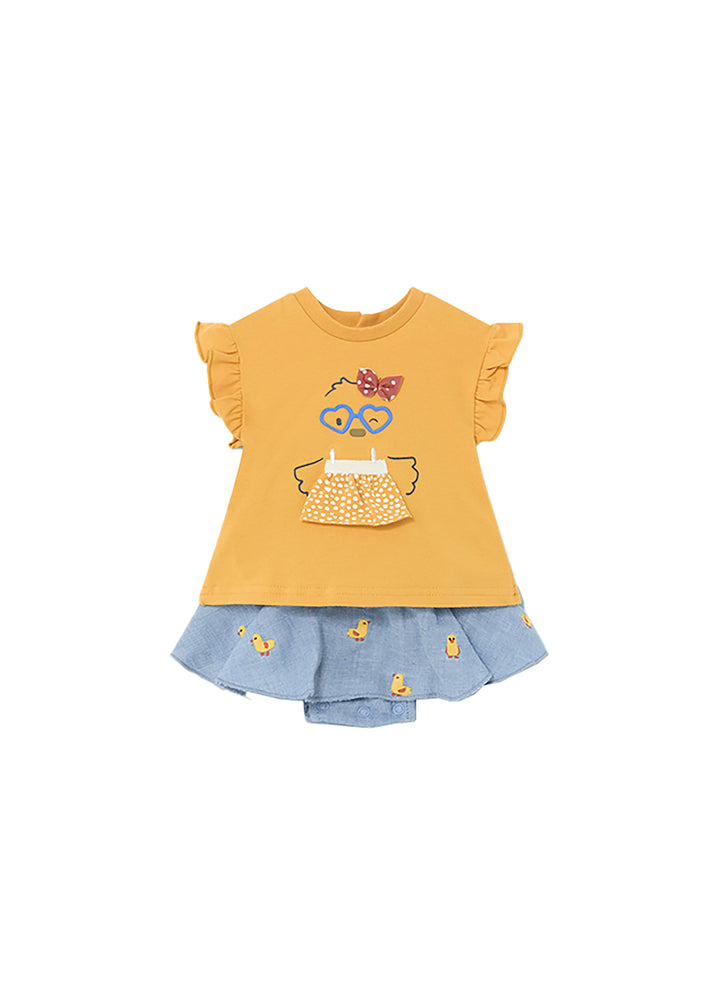 BABY GIRL MAYORAL NEWBORN outfit - CORN