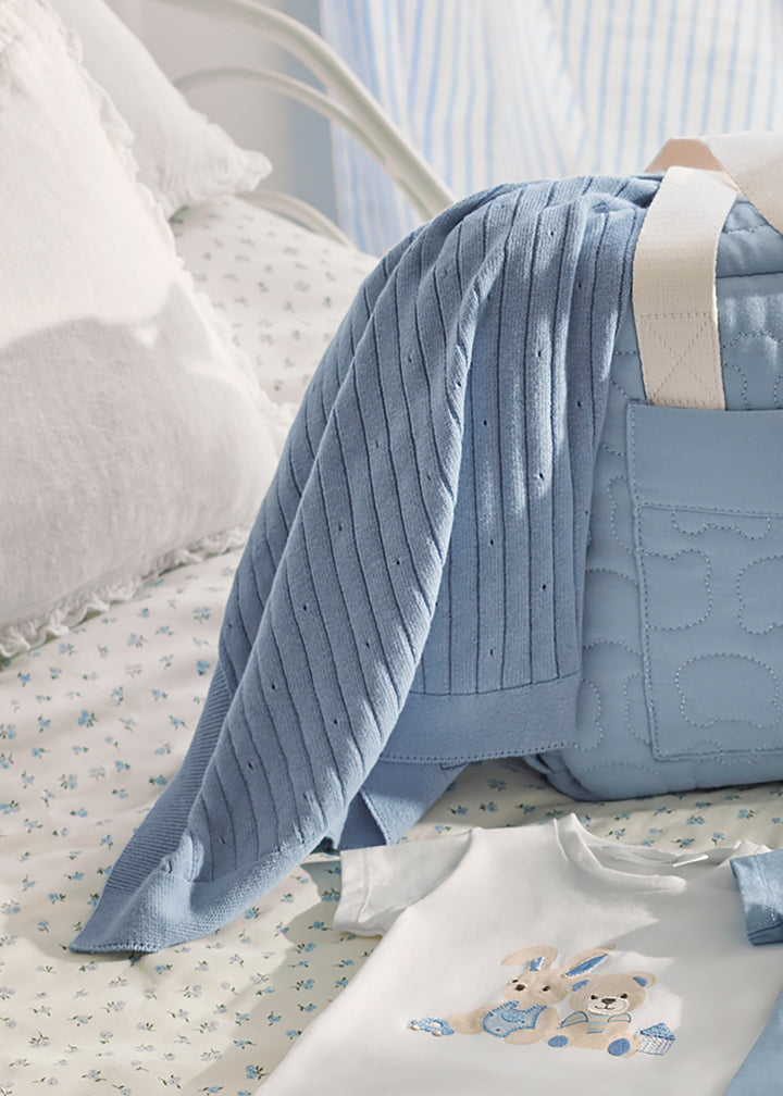 MAYORAL NEWBORN Blanket for NEWBORNS - Blue