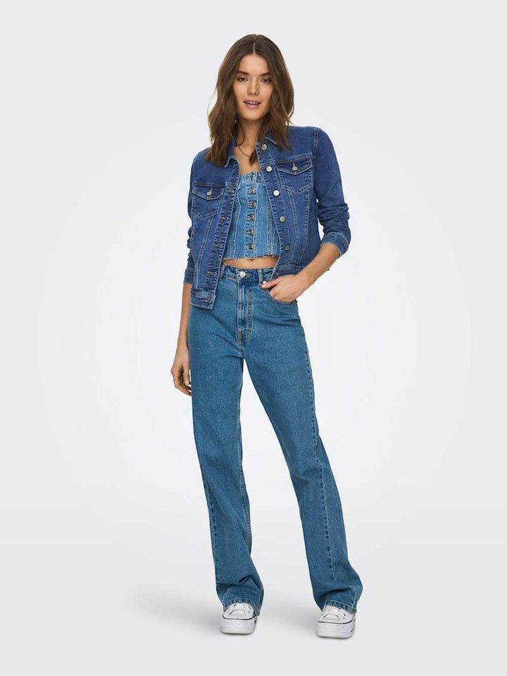 Giubbotto ONLY da DONNA - MEDIUM BLUE DENIM