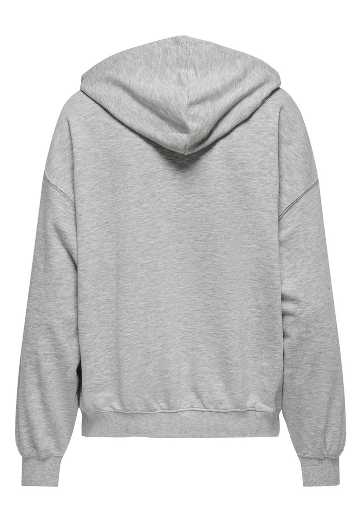 Felpa ONLY da DONNA - Light Grey Melange