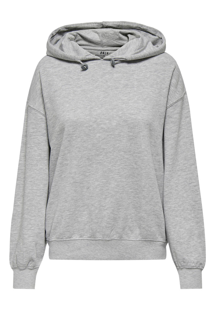 Felpa ONLY da DONNA - Light Grey Melange
