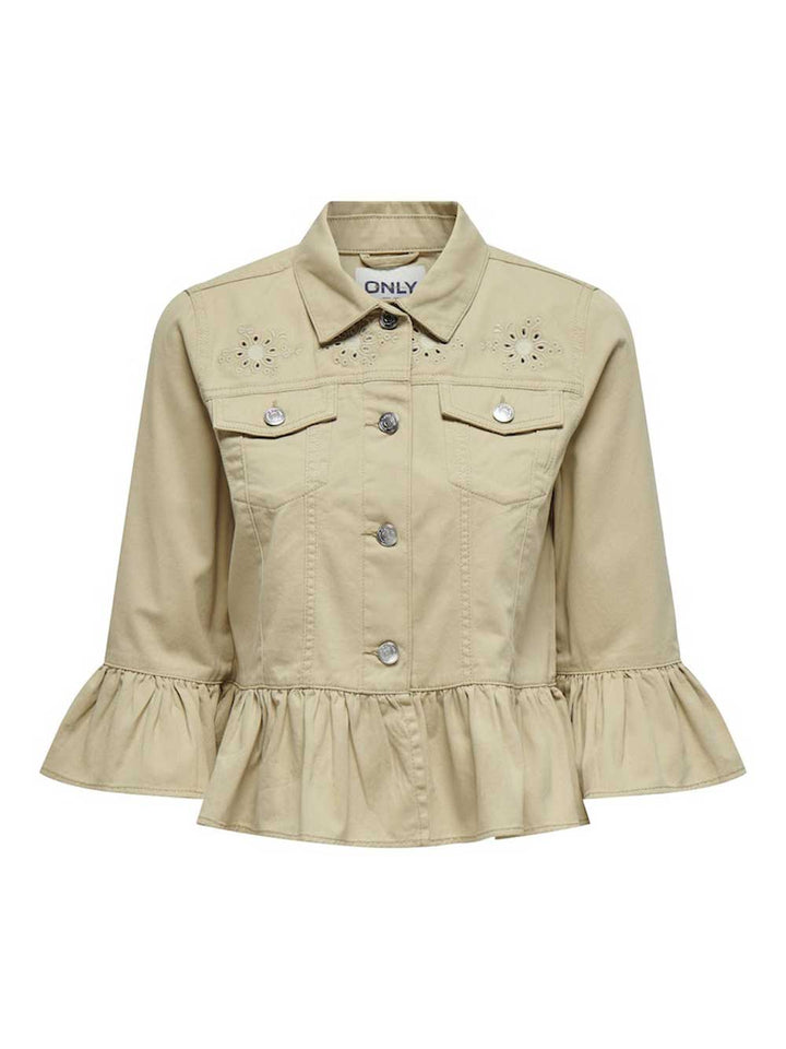 Giubbotto ONLY da DONNA - Pale Khaki