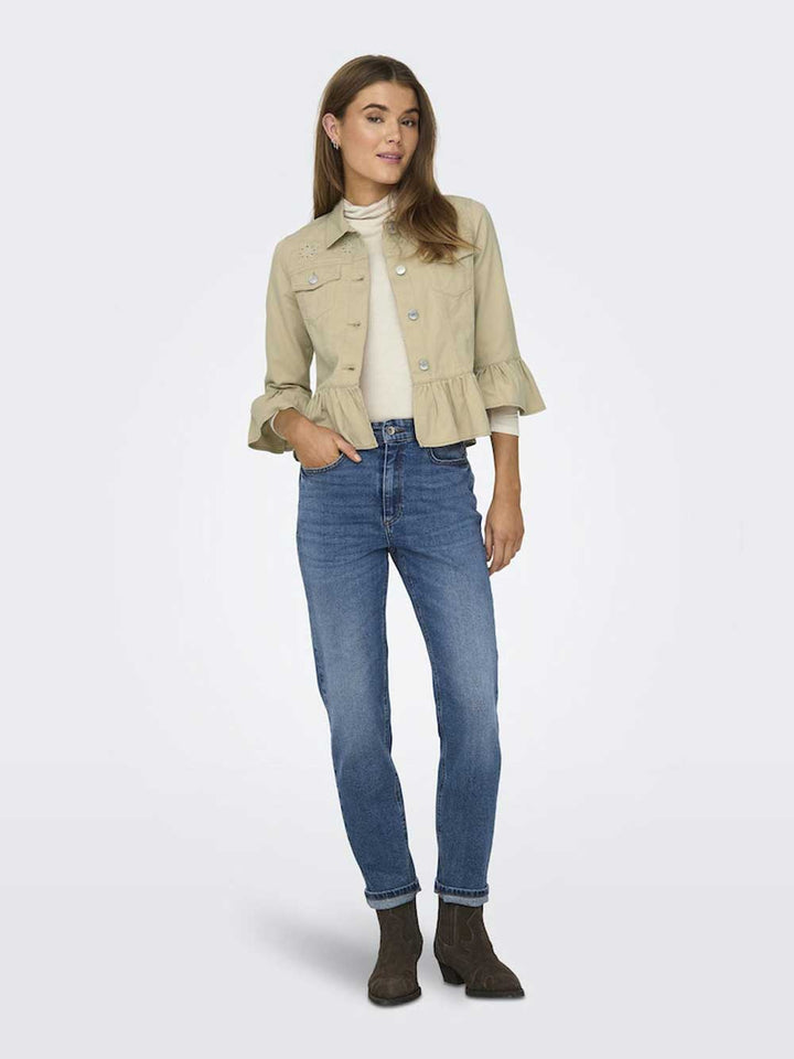 Giubbotto ONLY da DONNA - Pale Khaki