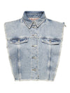 Gilet ONLY da DONNA - Light Blue Denim