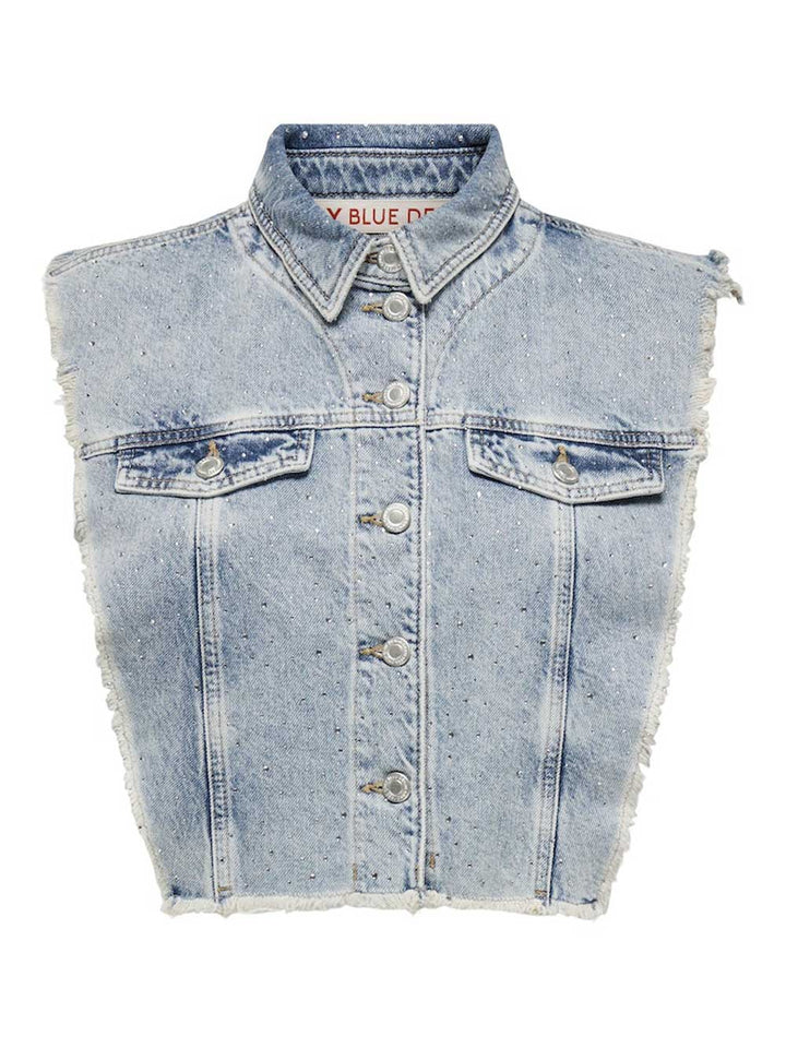 Gilet ONLY da DONNA - Light Blue Denim
