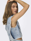 Gilet ONLY da DONNA - Light Blue Denim