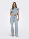 Gilet ONLY da DONNA - Light Blue Denim