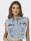 Gilet ONLY da DONNA - Light Blue Denim