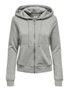 Felpa ONLY da DONNA - Light Grey Melange