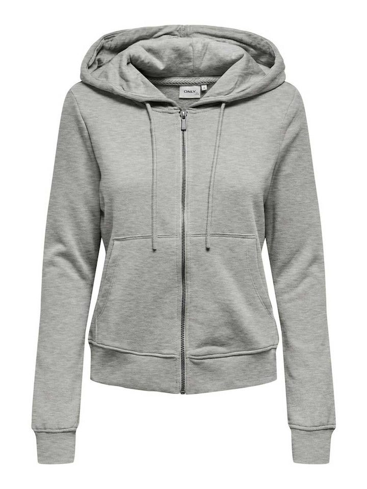 Felpa ONLY da DONNA - Light Grey Melange