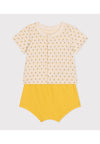 PETIT BATEAU outfit for NEWBORNS - YELLOW