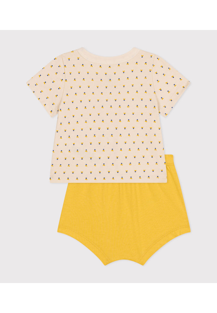 PETIT BATEAU outfit for NEWBORNS - YELLOW
