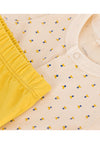 PETIT BATEAU outfit for NEWBORNS - YELLOW