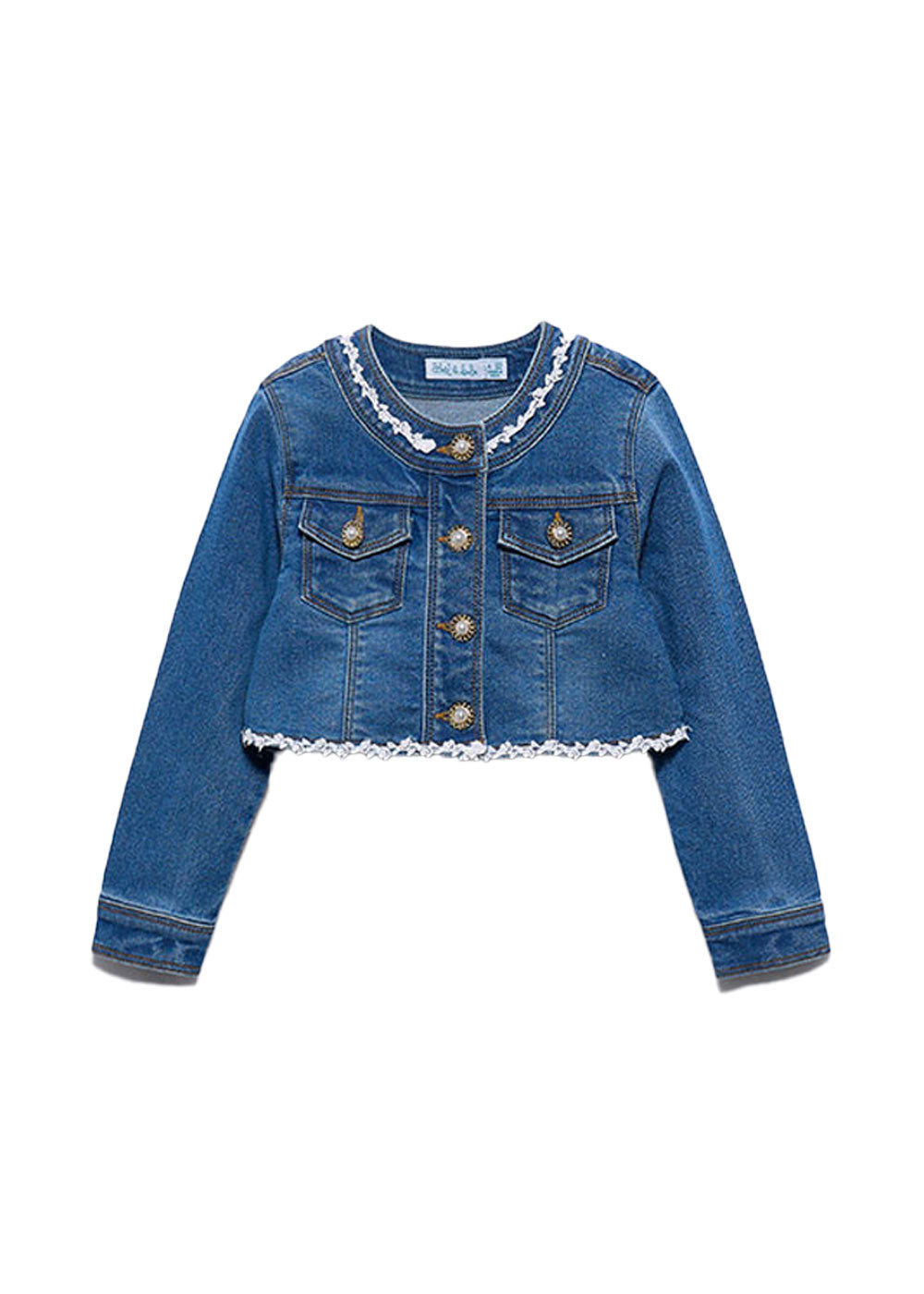 ABEL E LULA Giacca ABEL E LULA da BAMBINA Indaco 5369 Kalè Store