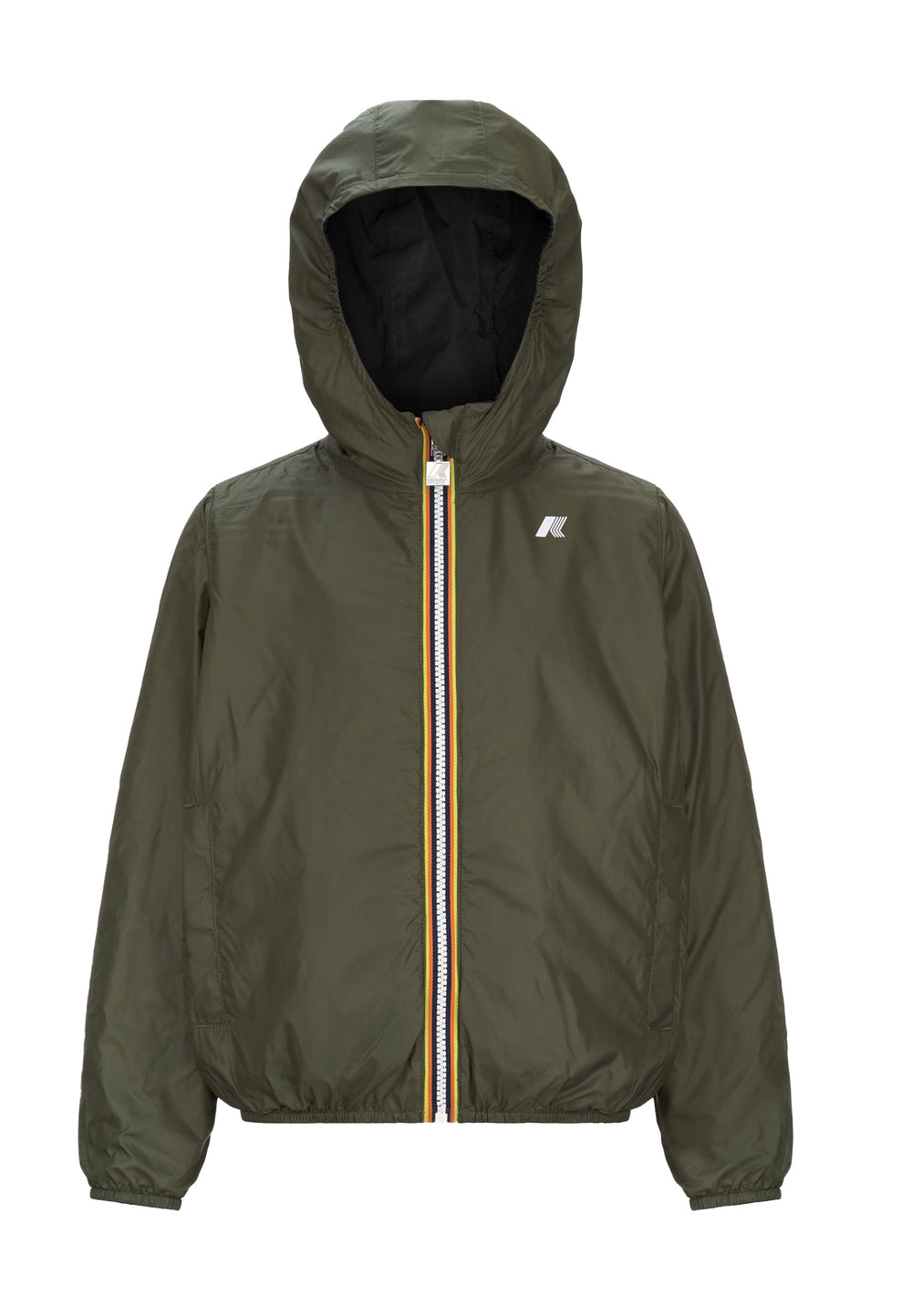 K-WAY Giubbotto K-WAY da BAMBINO - Black Pure - Green L
