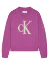 CALVIN KLEIN JEANS Calvin Klein pullover bambina viola monogram