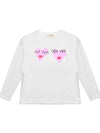 VICOLO Vicolo t-shirt manica lunga ragazza stampa cuori